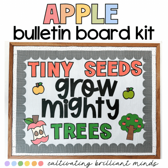 Apple bulletin board kit