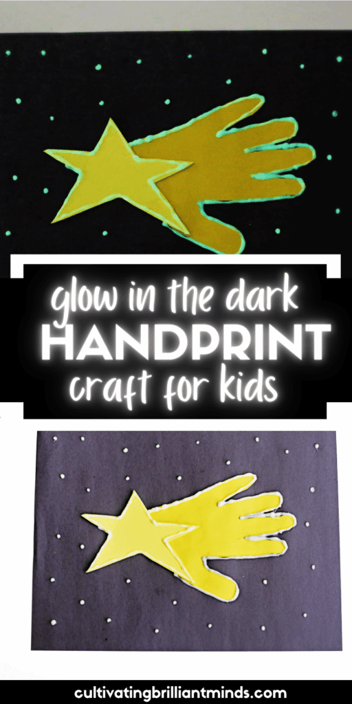2 - Cultivating Brilliant Minds shooting star handprint craft