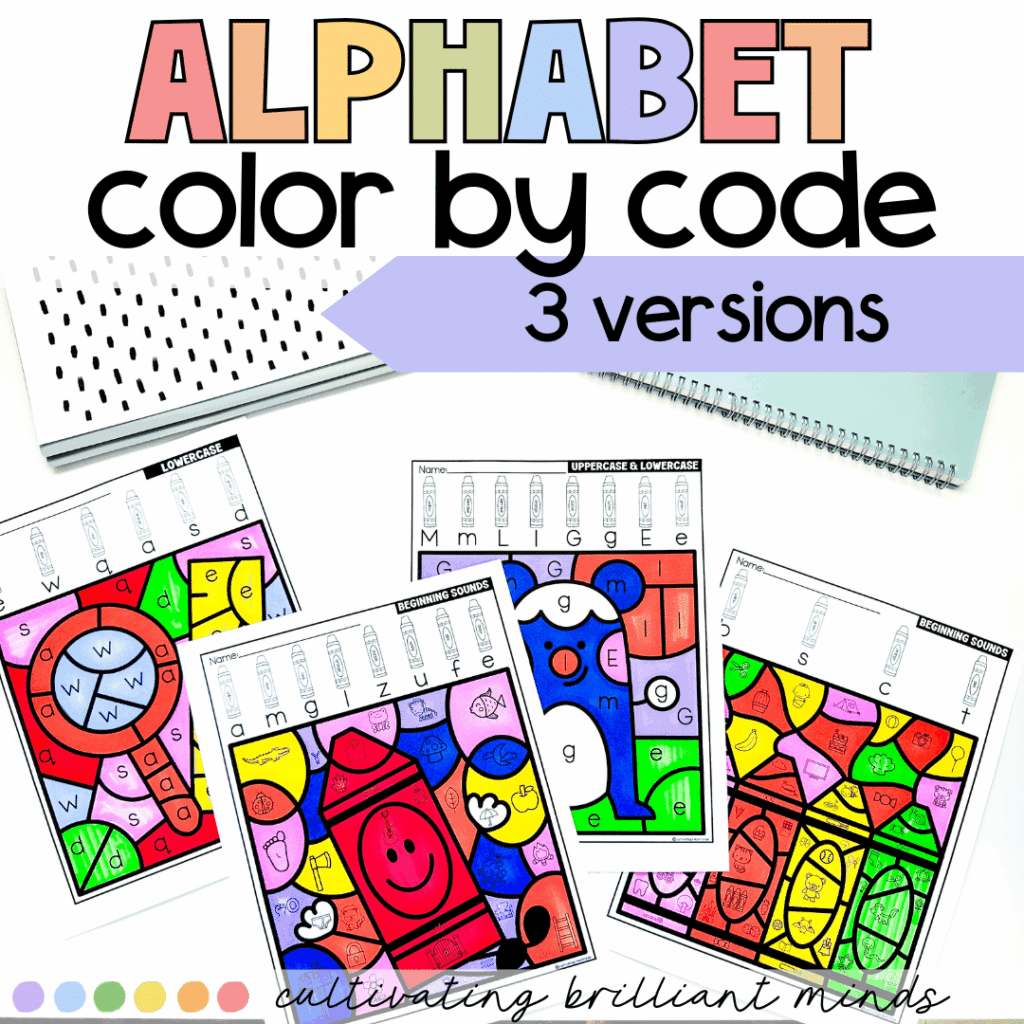 Alphabet color by code