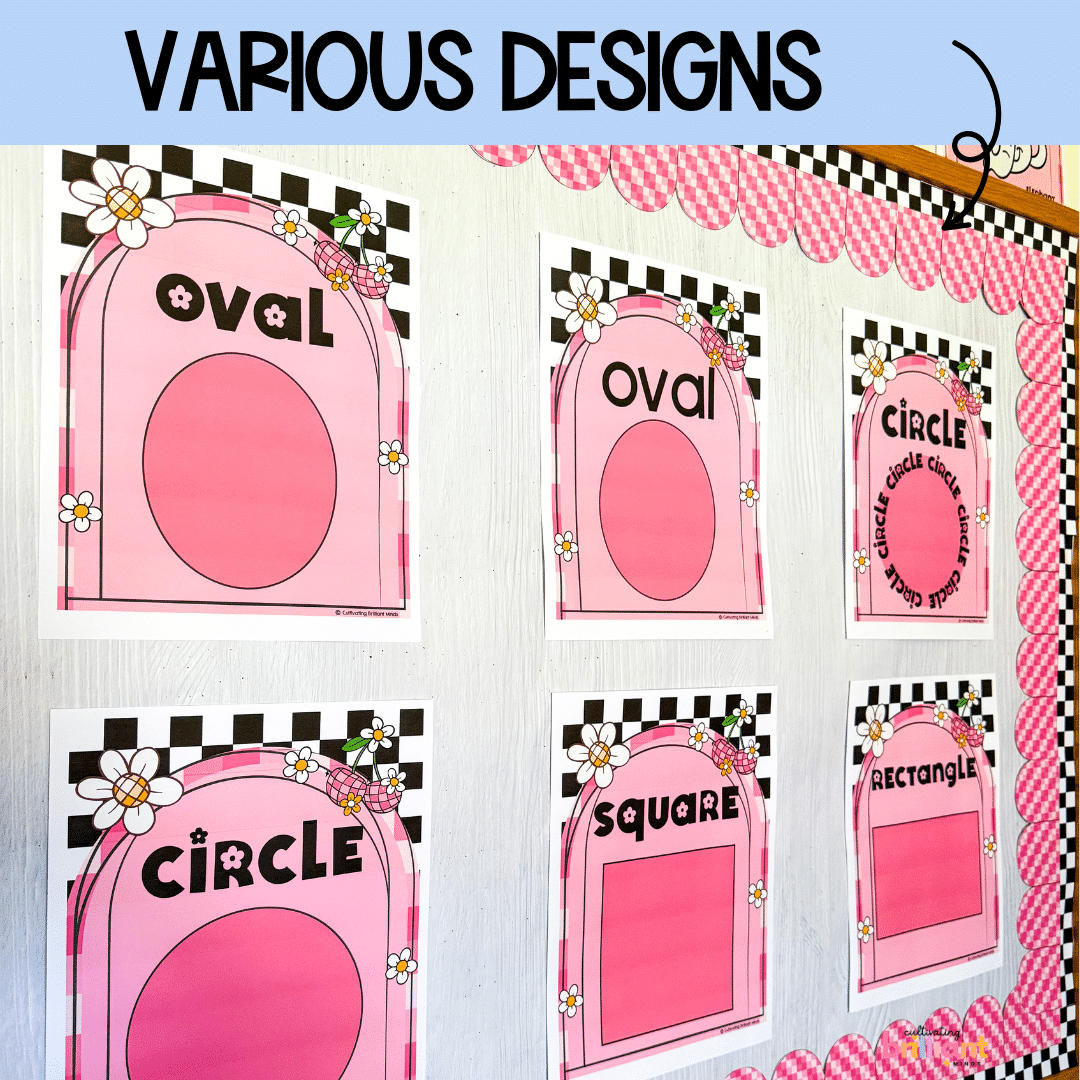 2 - Cultivating Brilliant Minds Shapes classroom posters