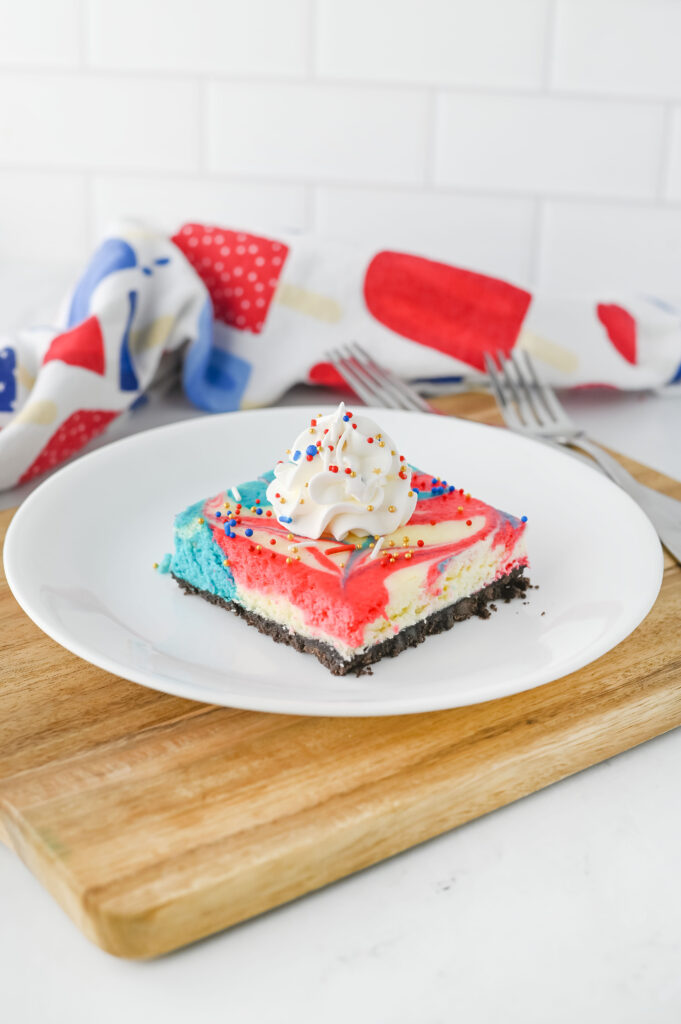 2rwbcheesecakebars1 - Cultivating Brilliant Minds July 4th Cheesecake bars