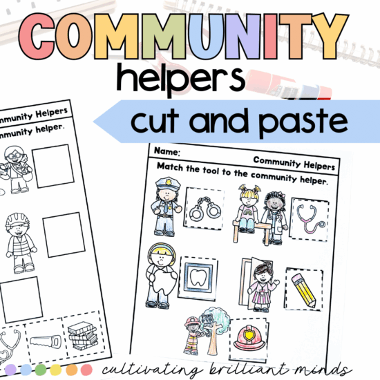 Community helpers cut and paste