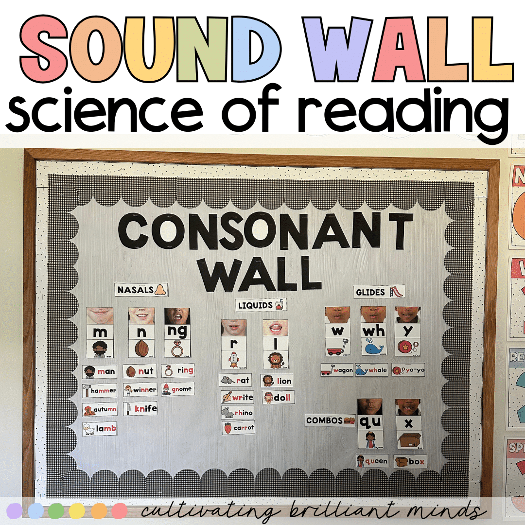 3 - Cultivating Brilliant Minds Science of reading sound wall