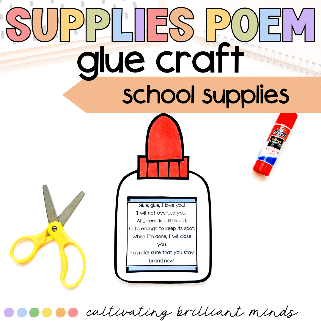 4 - Cultivating Brilliant Minds Glue craft and poem