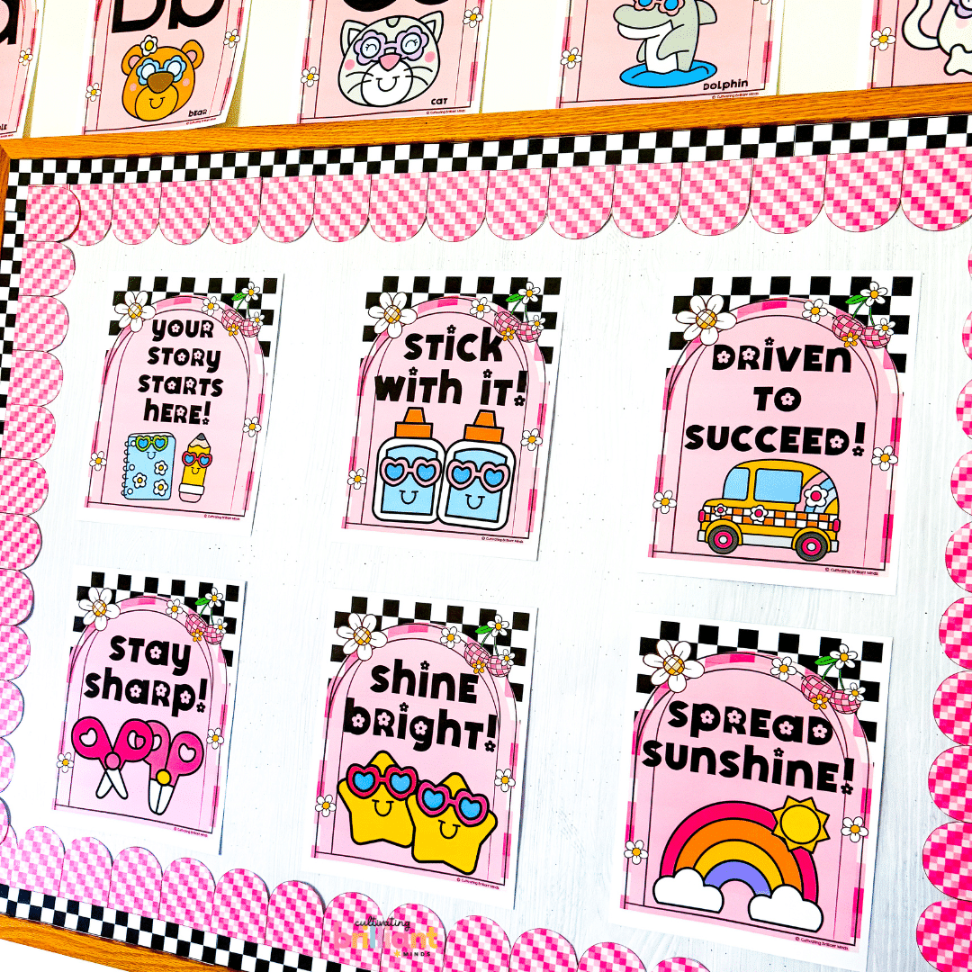 4 - Cultivating Brilliant Minds Classroom motivation posters