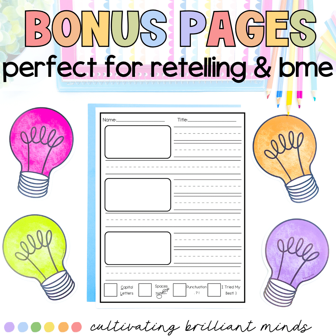 4 - Cultivating Brilliant Minds Writing pages with checklists