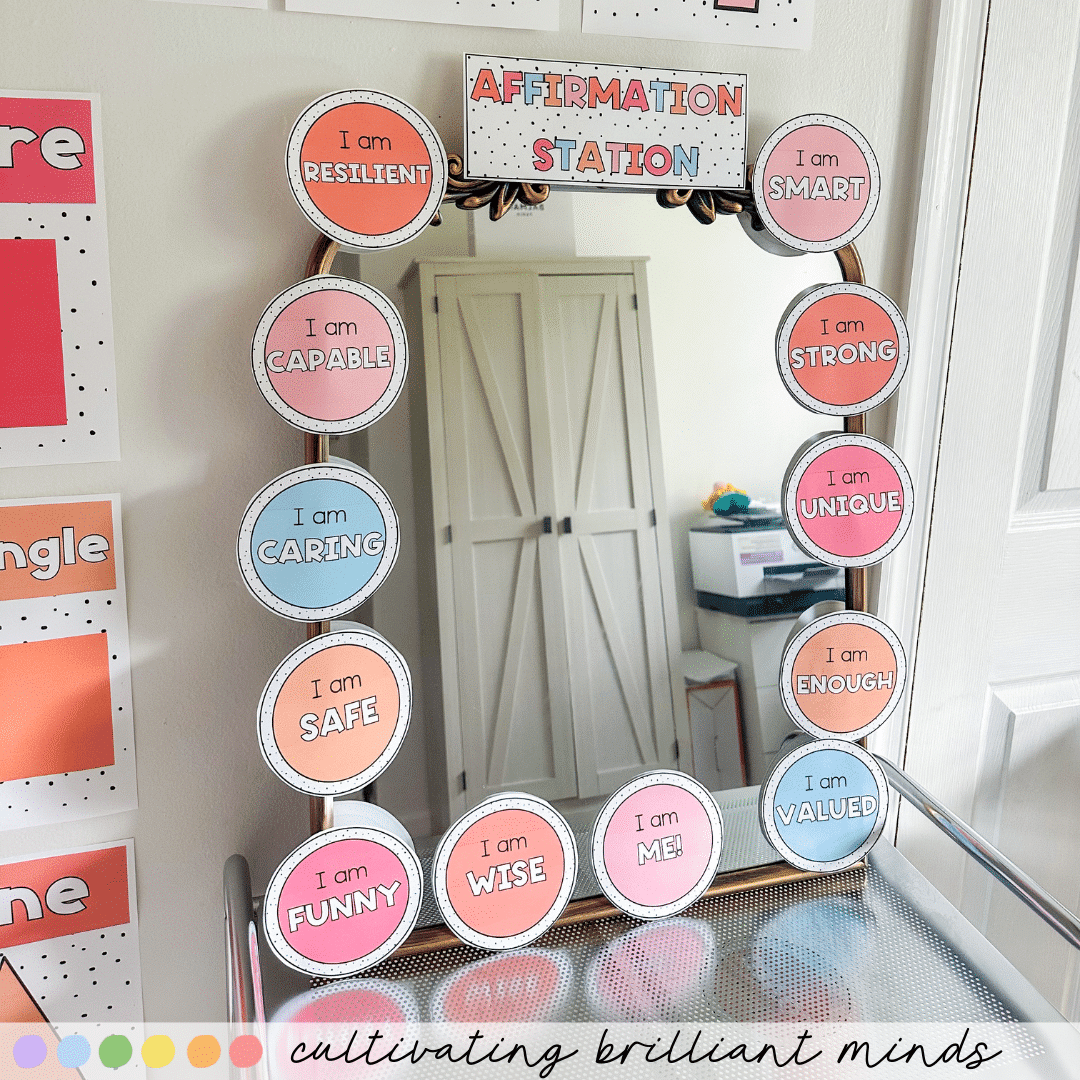 5 - Cultivating Brilliant Minds Just peachy classroom decor bundle