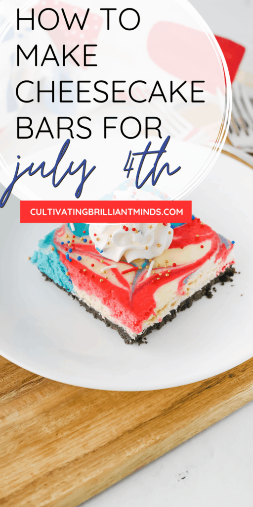 5 - Cultivating Brilliant Minds cheesecake bars