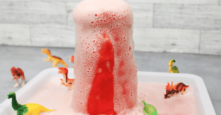 playdough volcano
