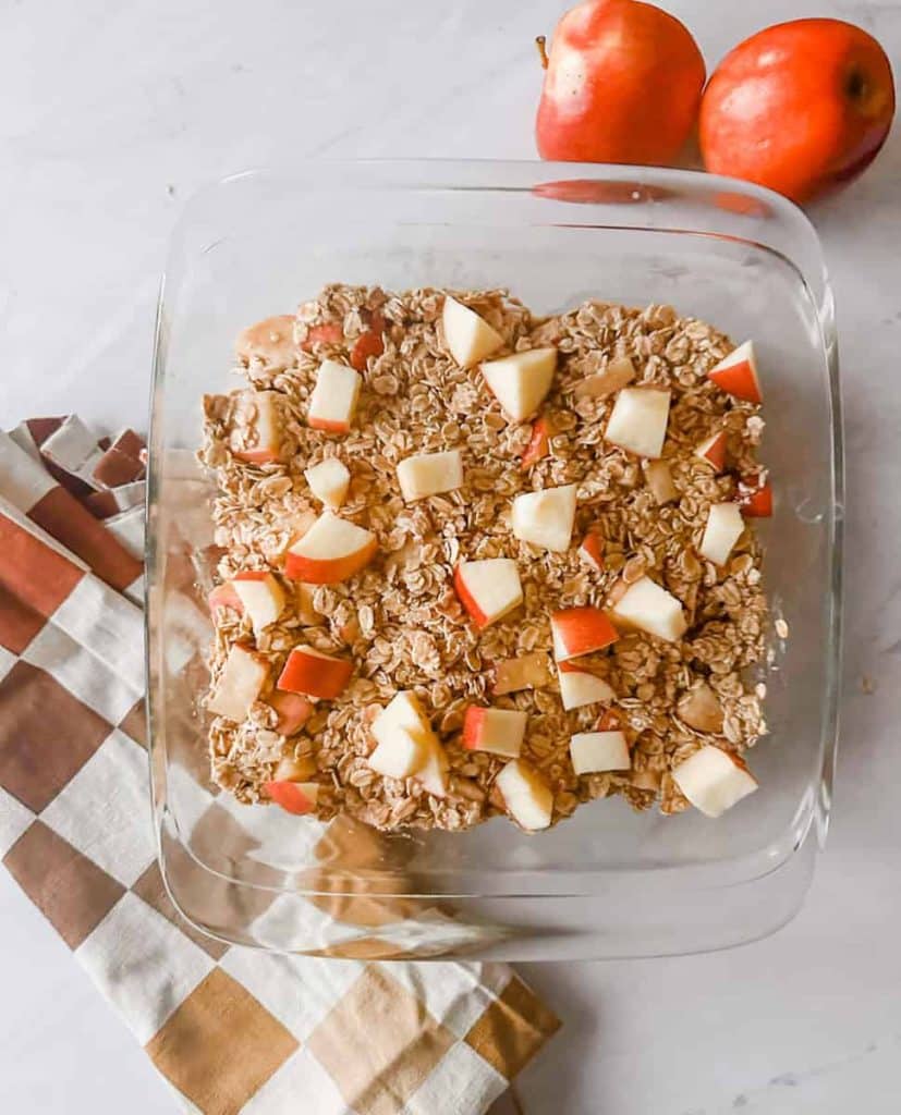 Baked Apple Cinnamon Overnight Oatmeal - Cultivating Brilliant Minds Baked Apple Cinnamon Overnight Oatmeal