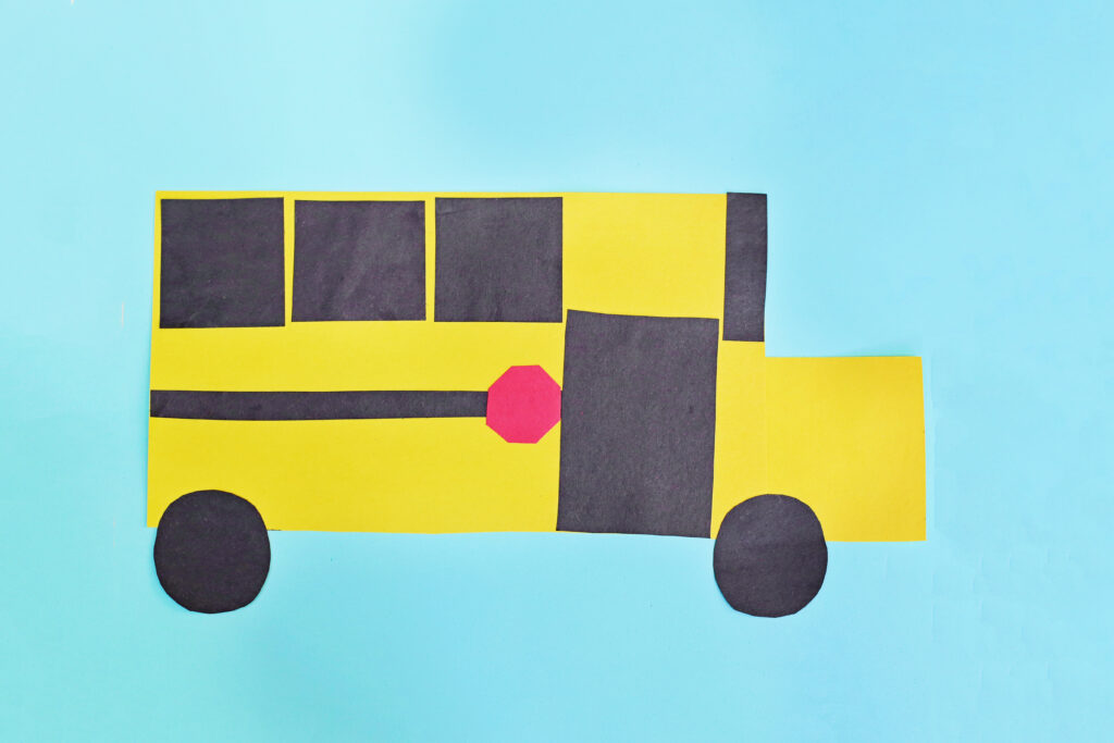 Basic Shapes School Bus Final 4 - Cultivating Brilliant Minds shape school bus craft