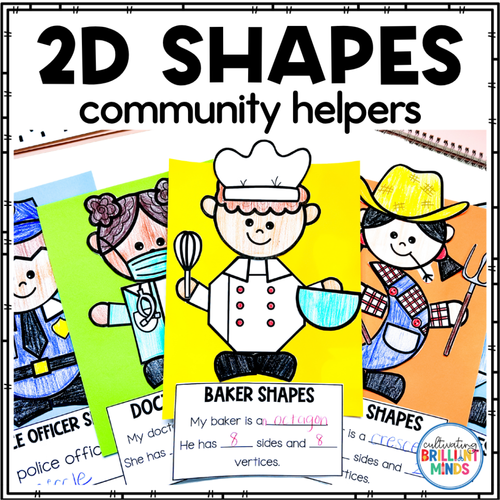 Community Helpers 2D Shapes - Cultivating Brilliant Minds 2d shapes turned into community helpers