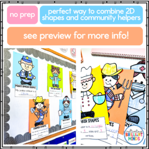 2d shapes turned into community helpers