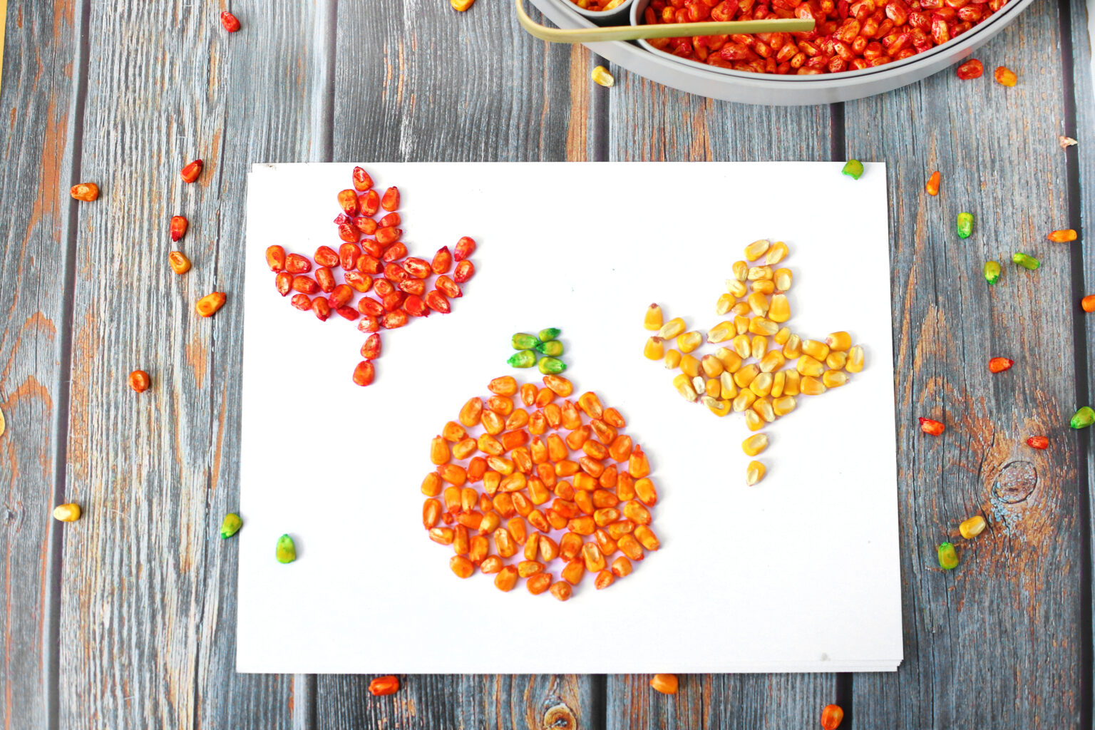 Corn Mosaic Art for Kids: Fall Fine Motor Craft - Cultivating Brilliant ...