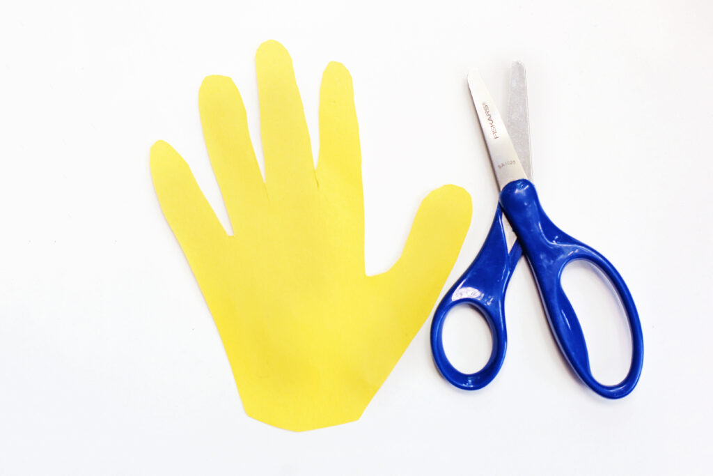 Cut Out Handprint - Cultivating Brilliant Minds shooting star handprint craft