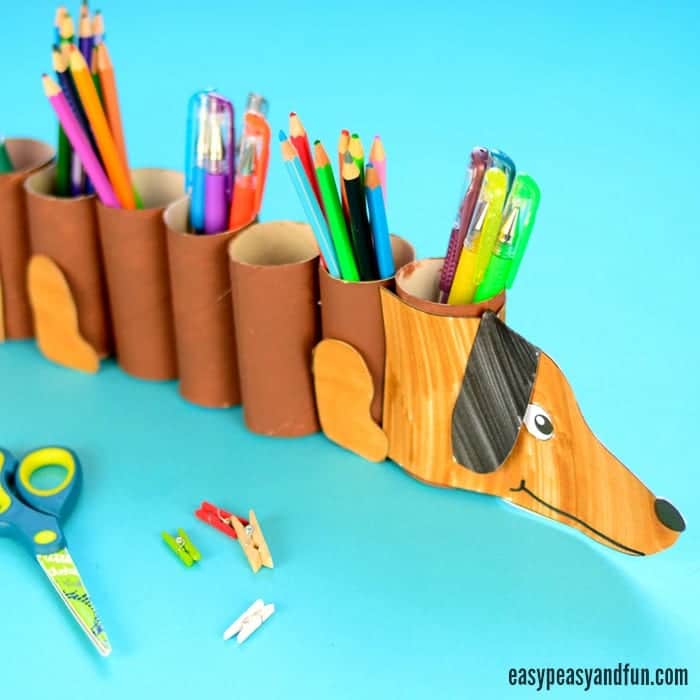 Dog Paper Roll Pencil Holder - Cultivating Brilliant Minds Dog Paper Roll Pencil Holder