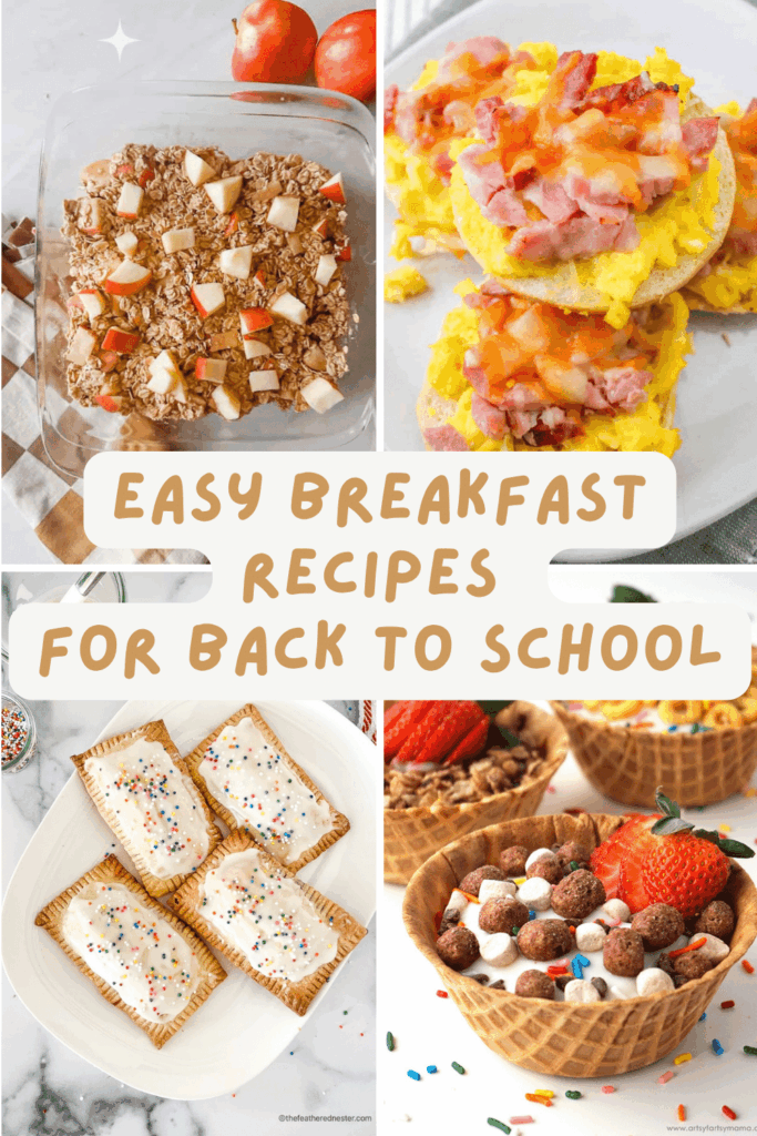 Easy Breakfast Recipes for Back to School Pinterest - Cultivating Brilliant Minds Easy Breakfast Recipes for Back to School