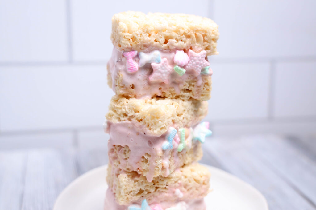 MermaidRKICSGray-14 - Cultivating Brilliant Minds mermaid rice krispie ice cream sandwiches