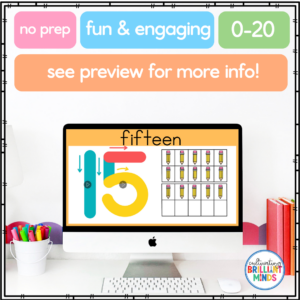 a computer screen with number formation animated slides