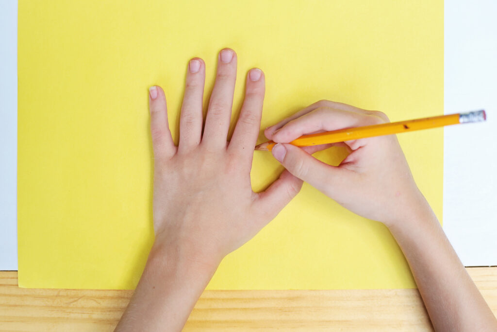 Trace Handprint - Cultivating Brilliant Minds shooting star handprint craft