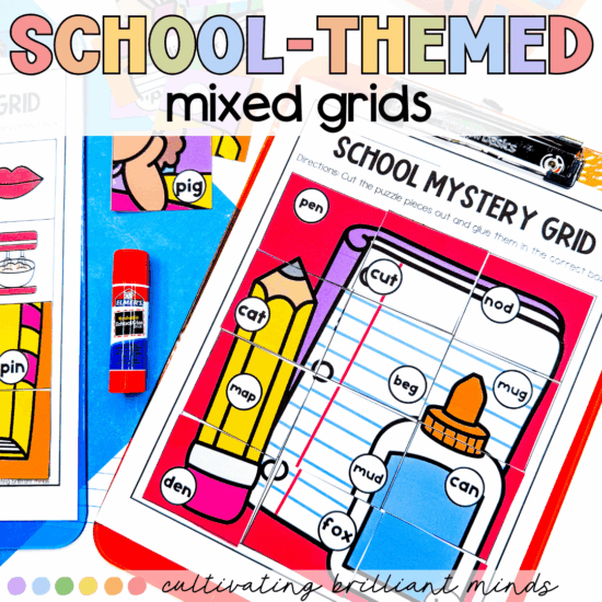 1 - Cultivating Brilliant Minds School themed mystery mixed grids