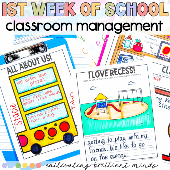 1 - Cultivating Brilliant Minds First week of school classroom management lessons