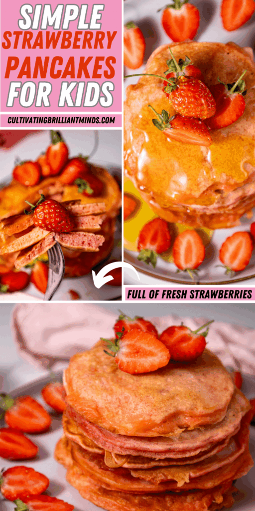 1 - Cultivating Brilliant Minds strawberry delight pancakes for kids