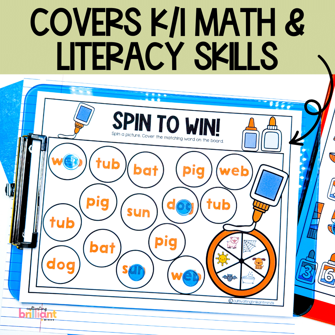 3 - Cultivating Brilliant Minds glue themed printable board games