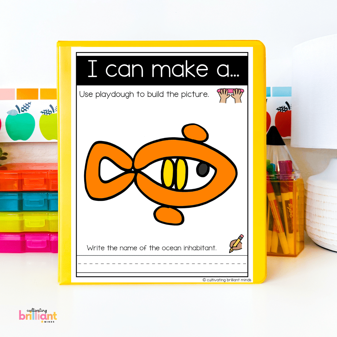 4 - Cultivating Brilliant Minds Ocean themed play dough mats