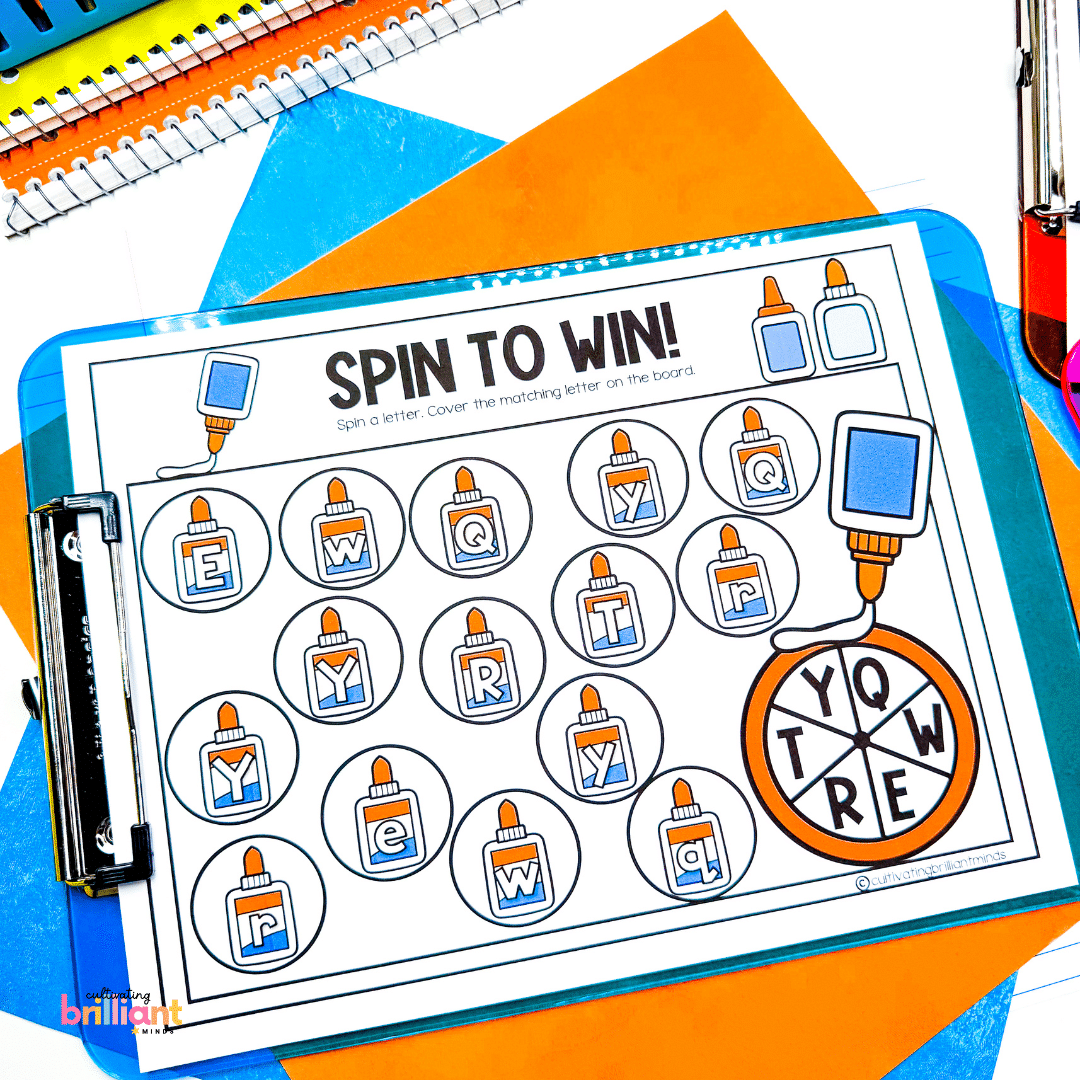 4 - Cultivating Brilliant Minds glue themed printable board games