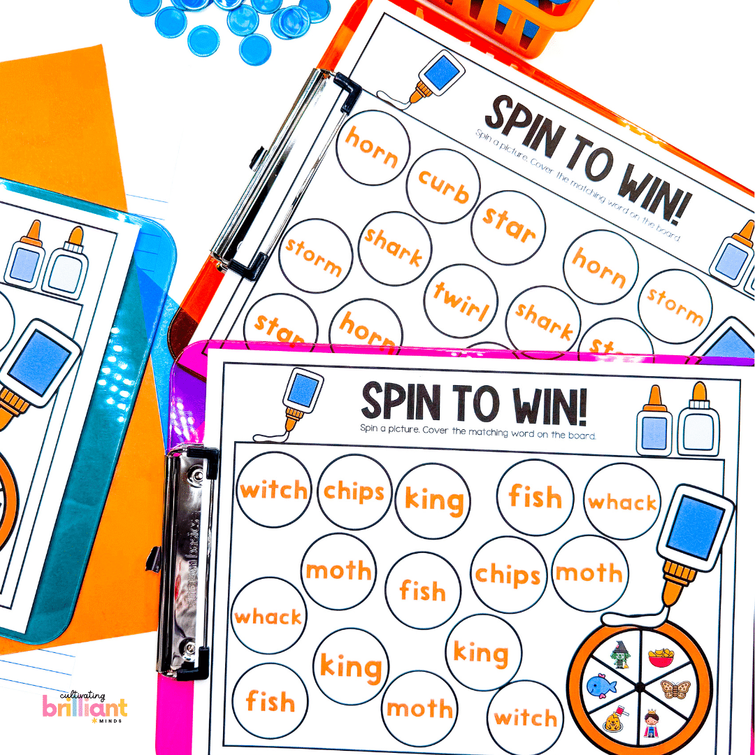 5 - Cultivating Brilliant Minds glue themed printable board games