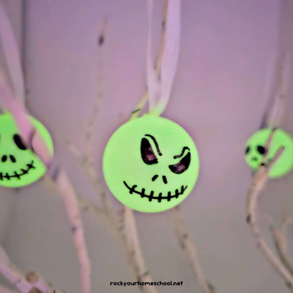 DIY Jack Skellington Ornament - Cultivating Brilliant Minds DIY Jack Skellington Ornament