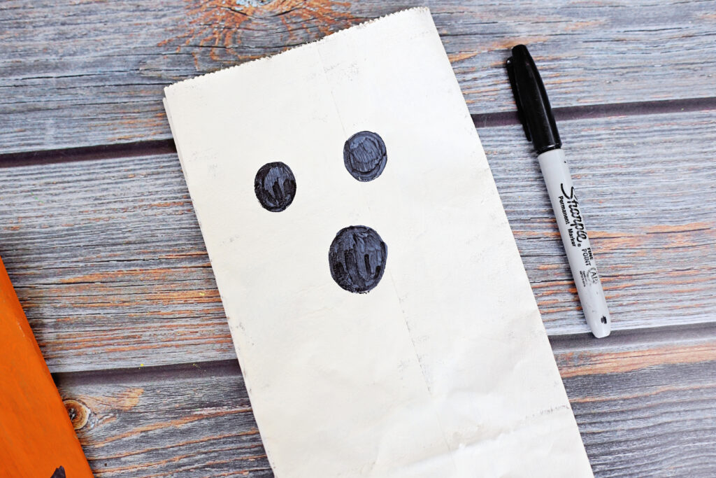 Draw Ghost Face - Cultivating Brilliant Minds Paper Bag Halloween Lanterns