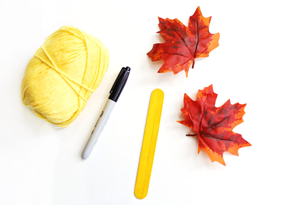 Fall Fairy Puppet Craft - Cultivating Brilliant Minds supplies for this fairy puppet craft