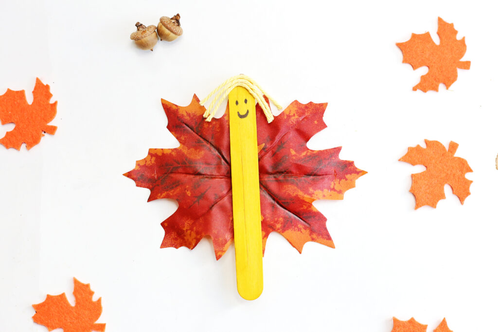 Fall Fairy Puppet Craft Final 1 - Cultivating Brilliant Minds Fall Fairy Puppet Craft