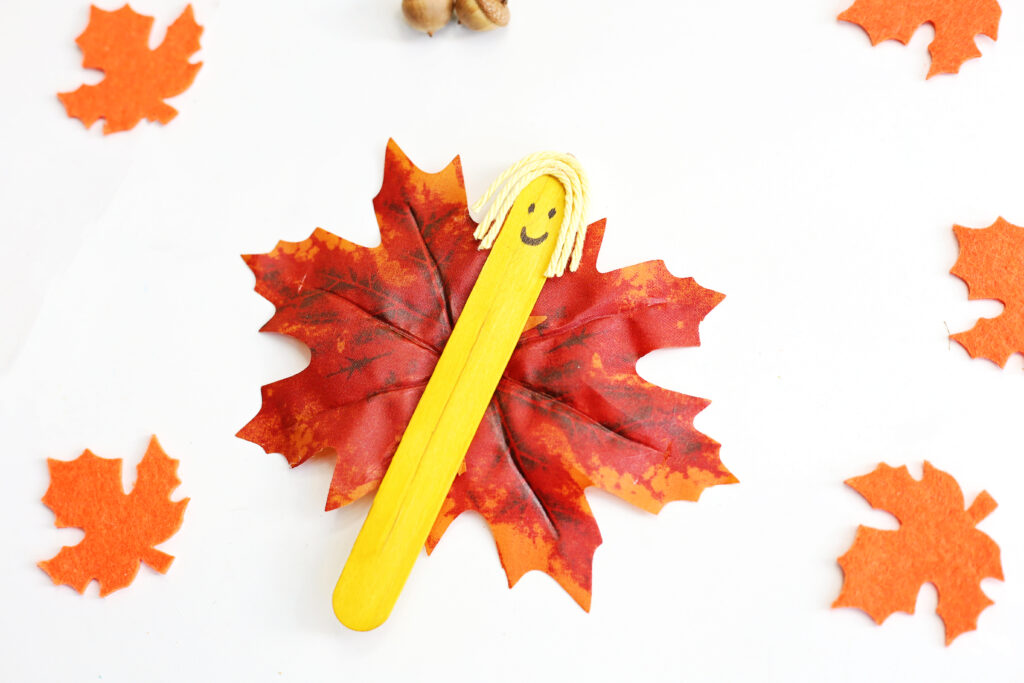 Fall Fairy Puppet Craft Final 3 - Cultivating Brilliant Minds decorate it to make this fall craft unique!