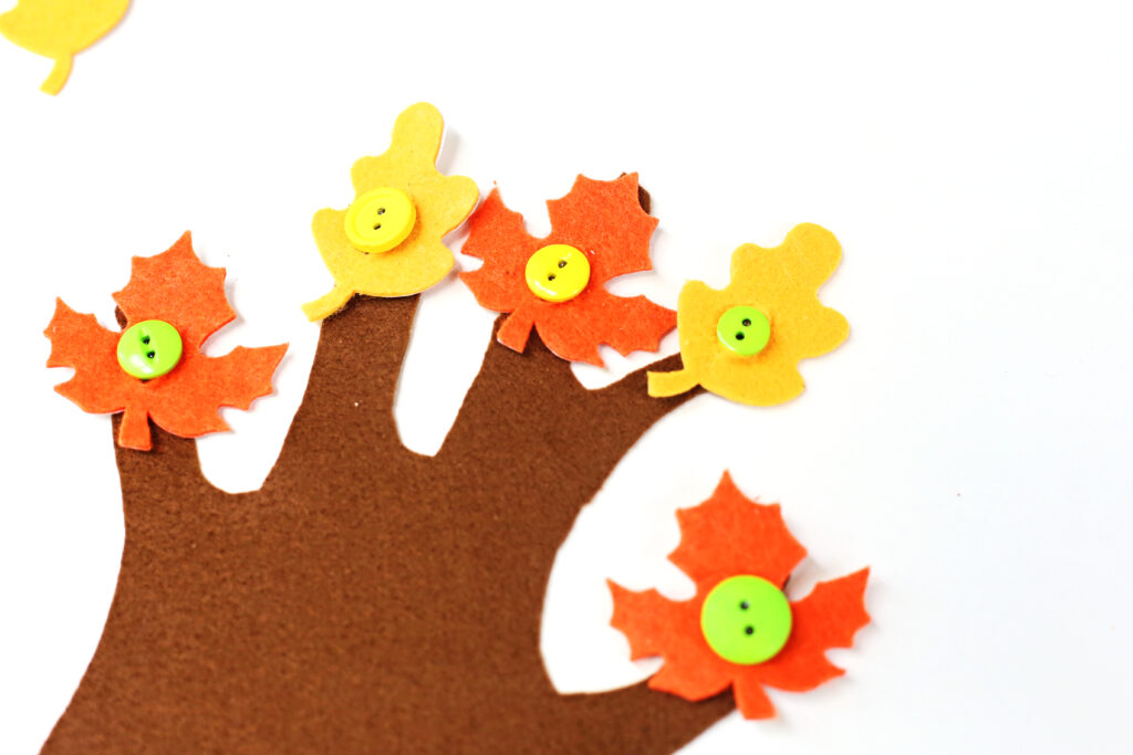 Felt Leaf Fine Motor Button Activity Final 2 - Cultivating Brilliant Minds Felt Leaf Fine Motor Button Activity Final 2