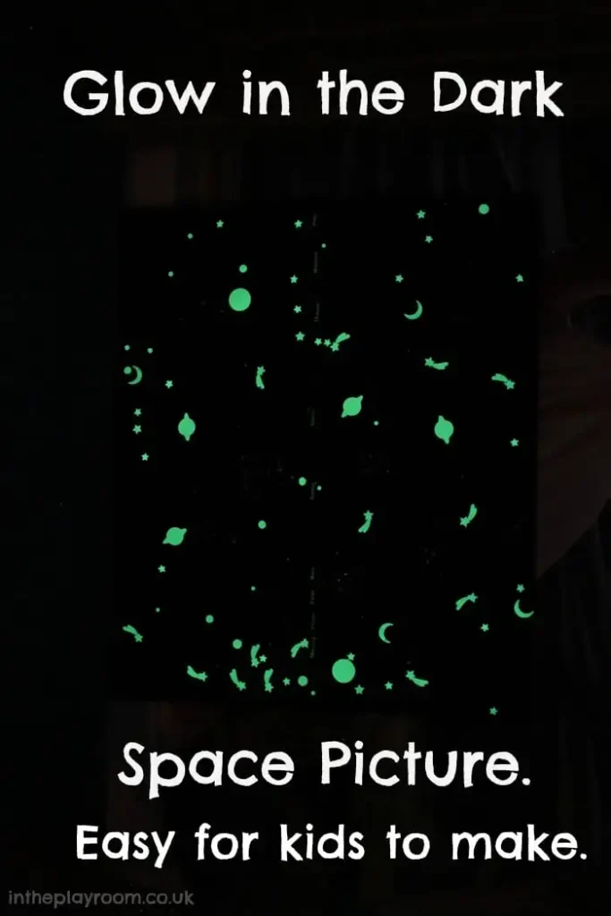 Glow in the Dark Space Painting - Cultivating Brilliant Minds Glow in the Dark Space Painting