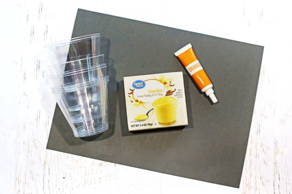 Jack o Lantern Pudding Supplies - Cultivating Brilliant Minds Jack o Lantern Pudding