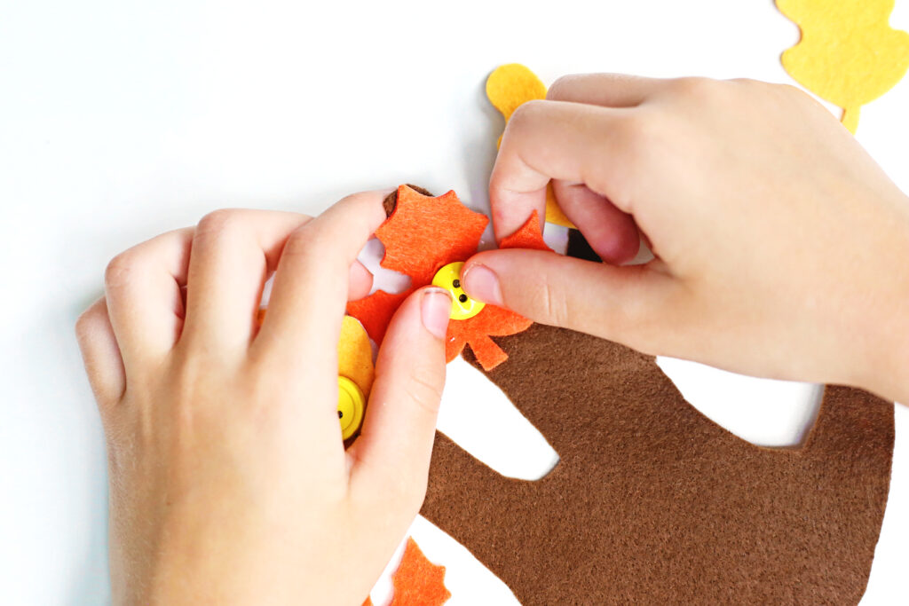 Lace Leaves on Buttons - Cultivating Brilliant Minds Lace Leaves on Buttons