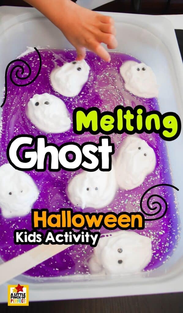 Melting Ghost Shaving Cream Halloween Activity - Cultivating Brilliant Minds Melting Ghost Shaving Cream Halloween Activity