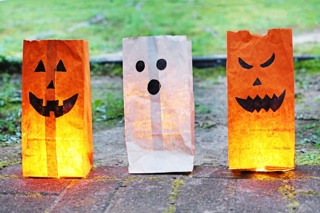 Paper Bag Halloween Lanterns Final 3 - Cultivating Brilliant Minds Paper Bag Halloween Lanterns