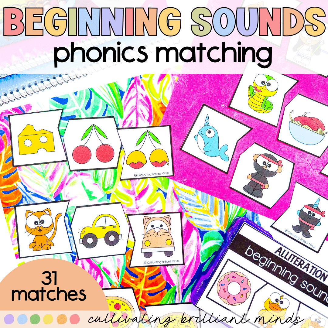 1 - Cultivating Brilliant Minds Beginning sounds phonics matching