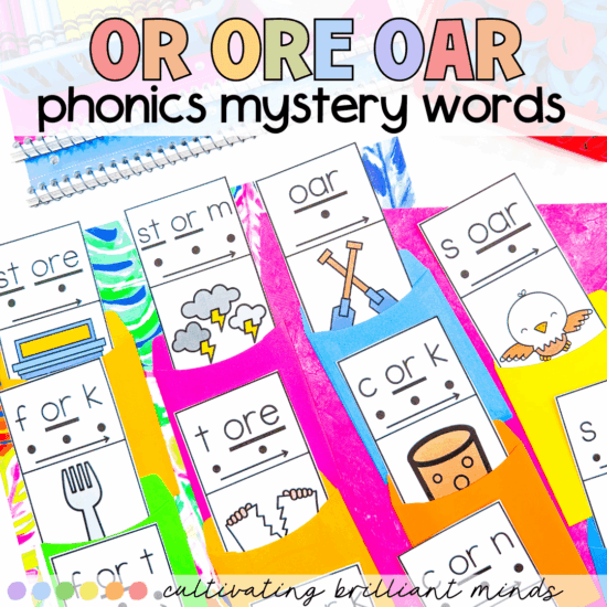 OR, ORE, OAR phonics mystery words