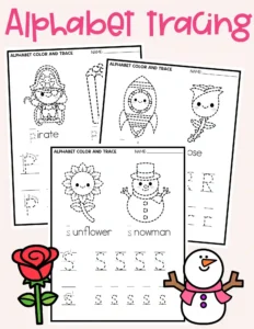 alphabet tracing worksheets