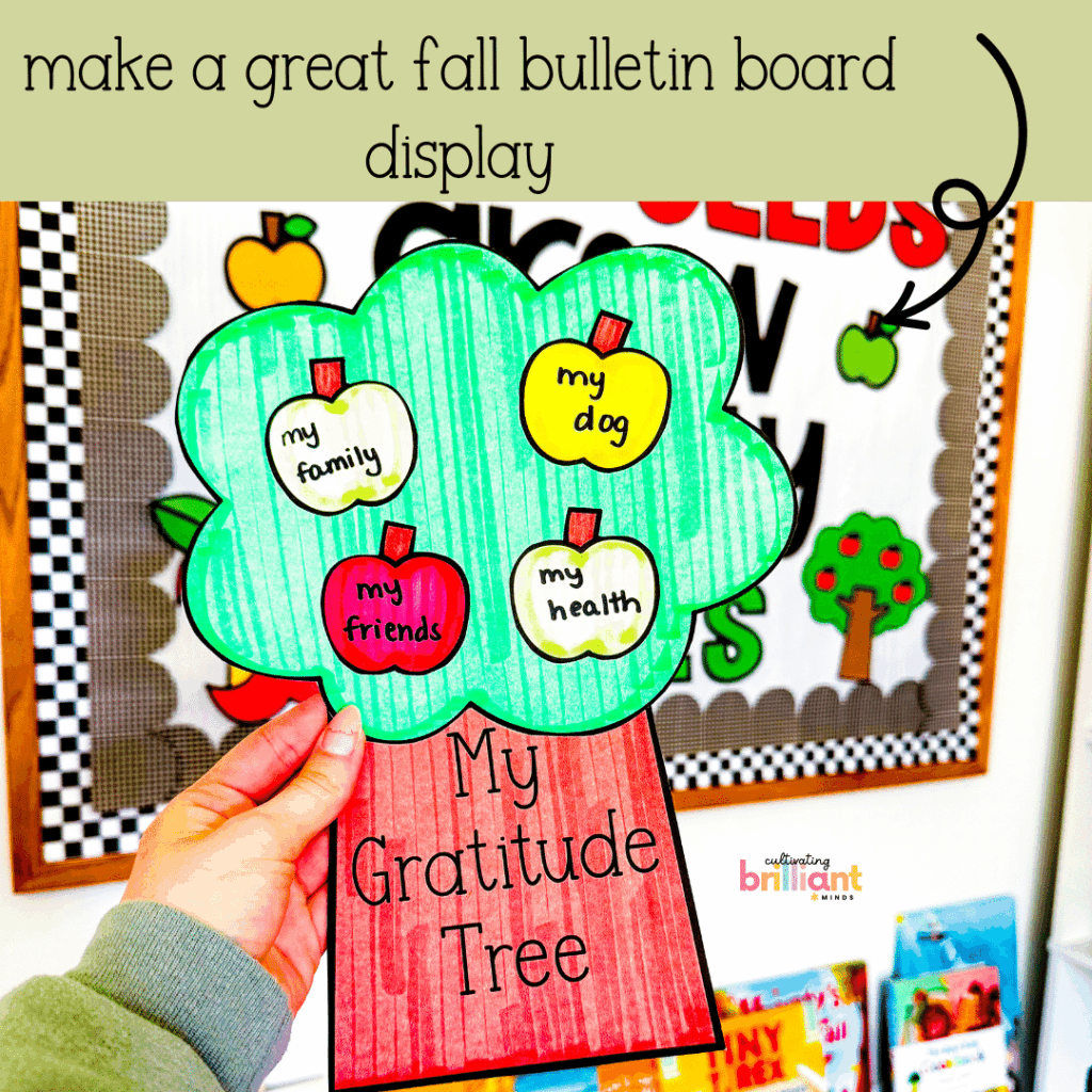 Apple tree autumn craft