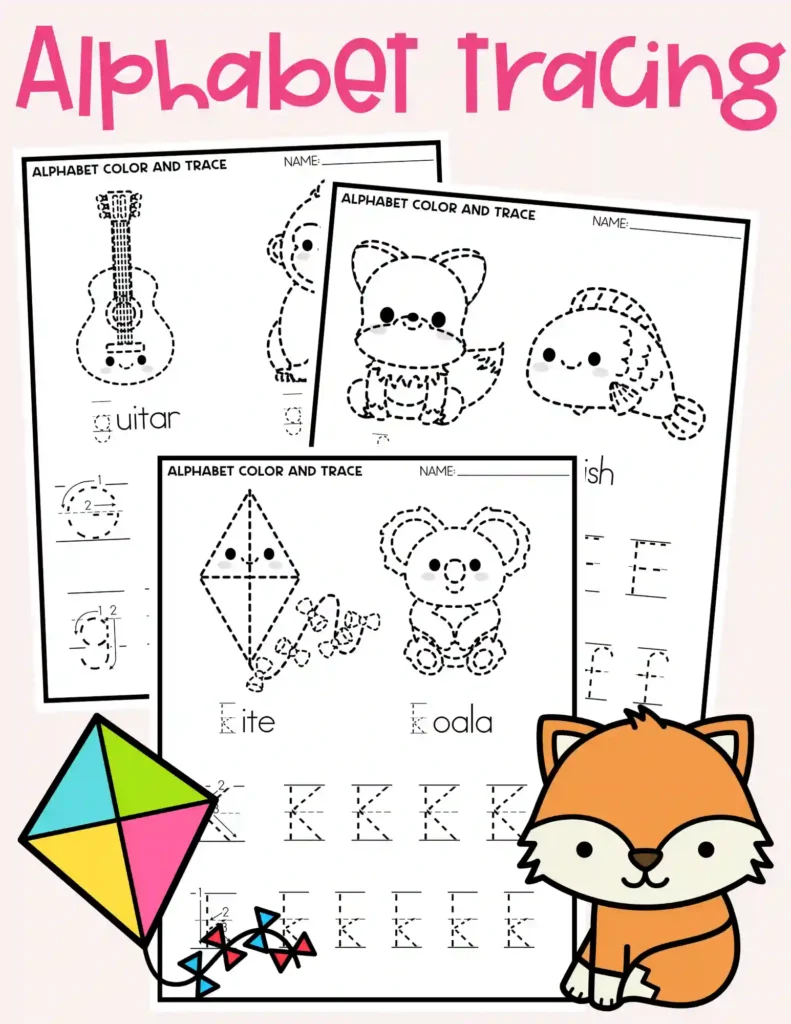 Alphabet Tracing Worksheets - Cultivating Brilliant Minds alphabet tracing worksheets