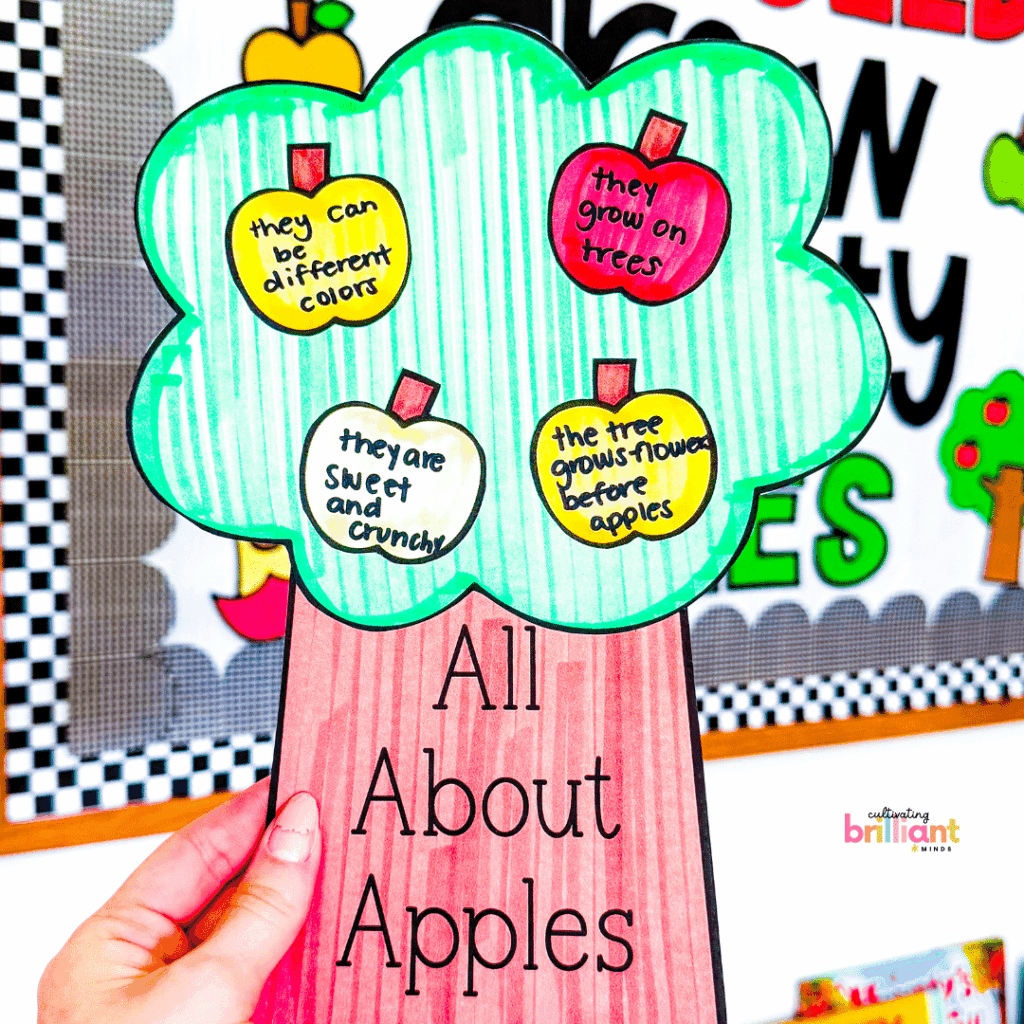 Apple tree autumn craft