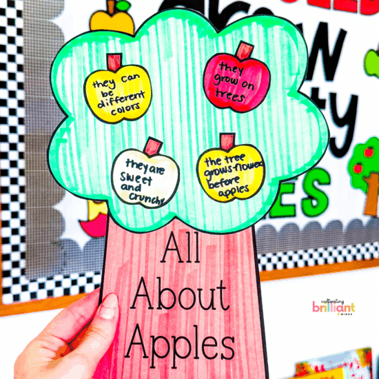 Apple tree autumn craft