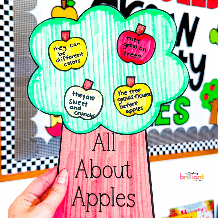 Apple tree autumn craft